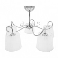 Distribuidor - Lâmpadas Diversas | Lâmpadas Clássicas | LAMPARA CUZCO 5XE14 CROMO 37X65X65 CM Ref: 155555020